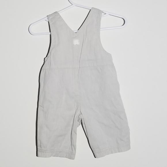 Disney Classic Pooh Bear Striped Overalls Set NB - Picture 5 of 9